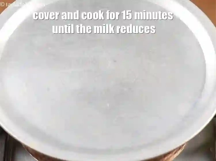 Step 9 – <p>Cover with a lid and cook on medium flame for 15 minutes or until the …