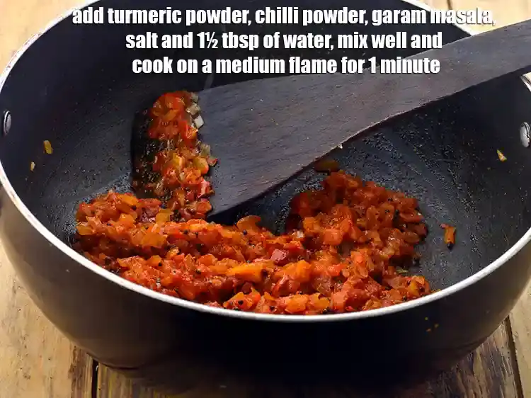 Step 4 – <p><span style="background-color:rgb(255,255,255);color:rgb(0,0,0);">Add the </span>1/4 tsp <a href="https://www.tarladalal.com/glossary-turmeric-powder-haldi-645i"><u>turmeric powder (haldi)</u></a><span style="background-color:rgb(255,255,255);color:rgb(0,0,0);">, </span>1 tsp <a href="https://www.tarladalal.com/glossary-chilli-powder-red-chilli-powder-339i"><u>chilli powder</u></a><u>,</u><span …