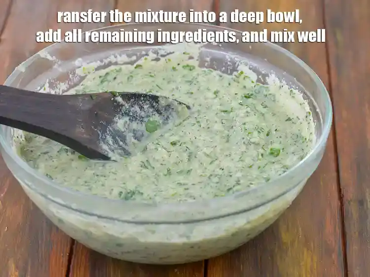 Step 4 – <p>Transfer the mixture into a deep bowl, add all the remaining ingredients, Add 1/2 cup …