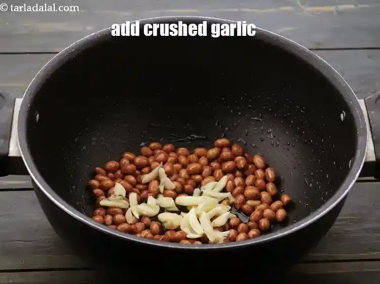 Step 10 – <p>Add the garlic. See above how to <a href="https://www.tarladalal.com/glossary-garlic-lehsun-lahsun-348i#ing_870">crush garlic</a>. If you wish, you can …