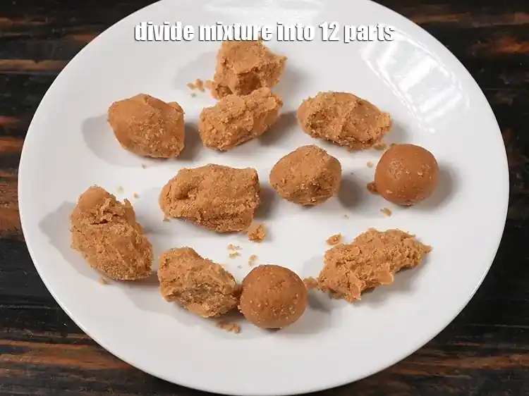 Step 5 – <p>Divide mixture into 12 parts.</p>