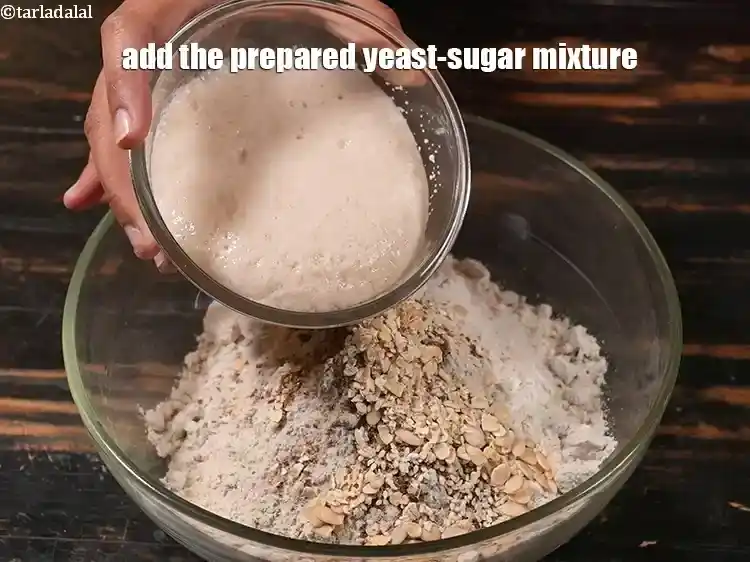 Step 22 – <p><span style="background-color:rgb(255,255,255);color:rgb(0,0,0);">Add the prepared yeast-sugar mixture.</span></p>