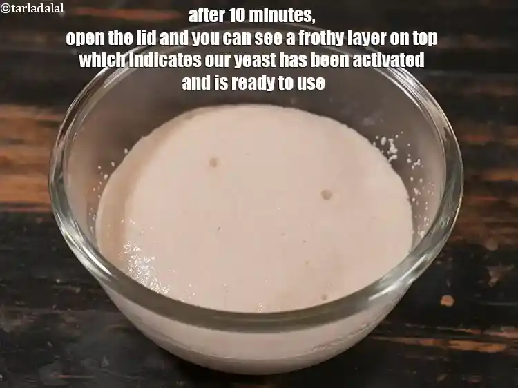 Step 12 – <p>After 10 minutes, open the lid and you can see a frothy layer on top …