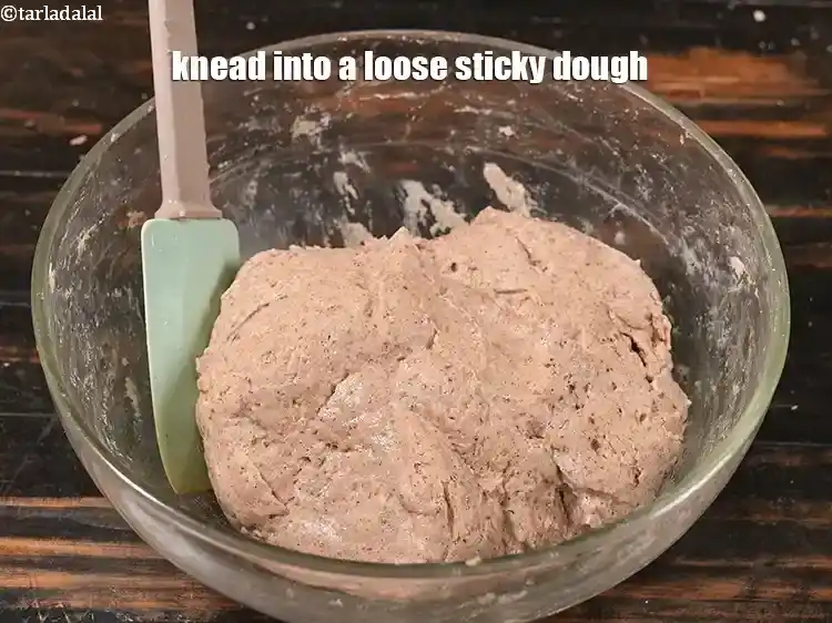 Step 27 – <p>Knead into a loose sticky dough. If you have a stand mixer with a dough …