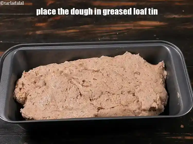 Step 29 – <p>Place the dough in greased loaf tin. If you do not have a bread loaf …