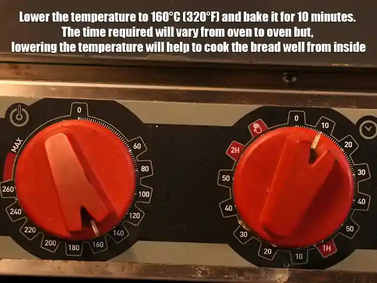 Step 36 – <p>Lower the temperature to 160°C (320°F) and bake it for 10 minutes. The time required …