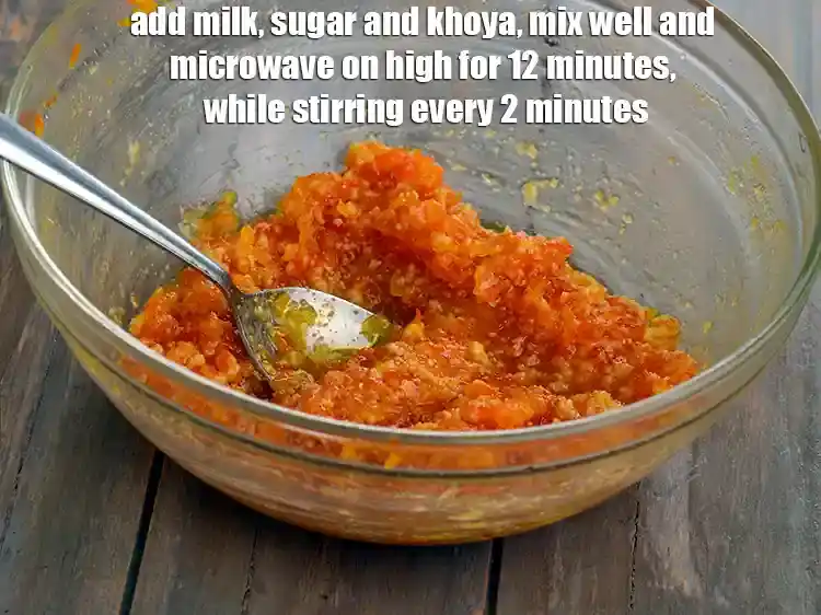 Step 6 – <p>Add the 5 tbsp <a href="https://www.tarladalal.com/glossary-milk-doodh-full-cream-milk-514i"><u>milk</u></a>, 6 tbsp <a href="https://www.tarladalal.com/glossary-sugar-chini-shakkar-278i"><u>sugar</u></a> and 4 tbsp <a href="https://www.tarladalal.com/glossary-mawa-khoya-mava-490i"><u>mawa …