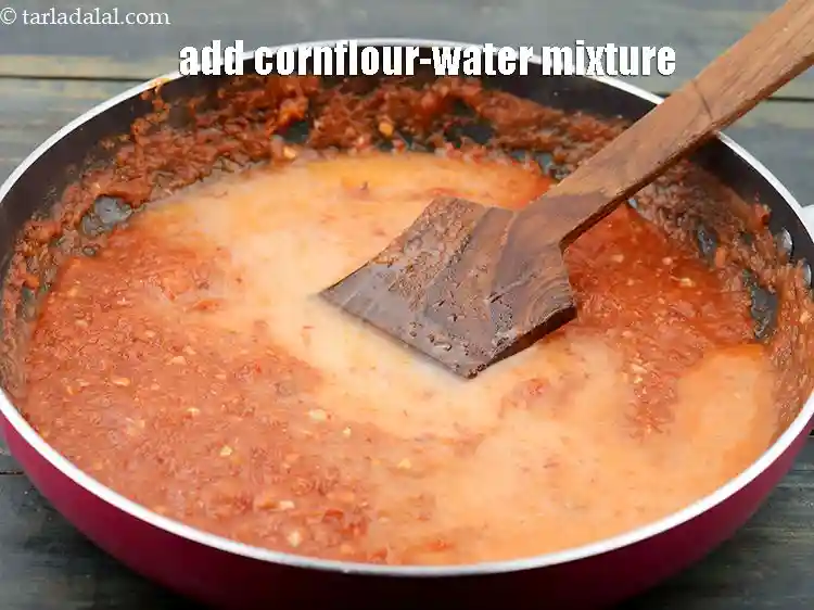 Step 19 – <p>Add prepared cornflour slurry.</p>