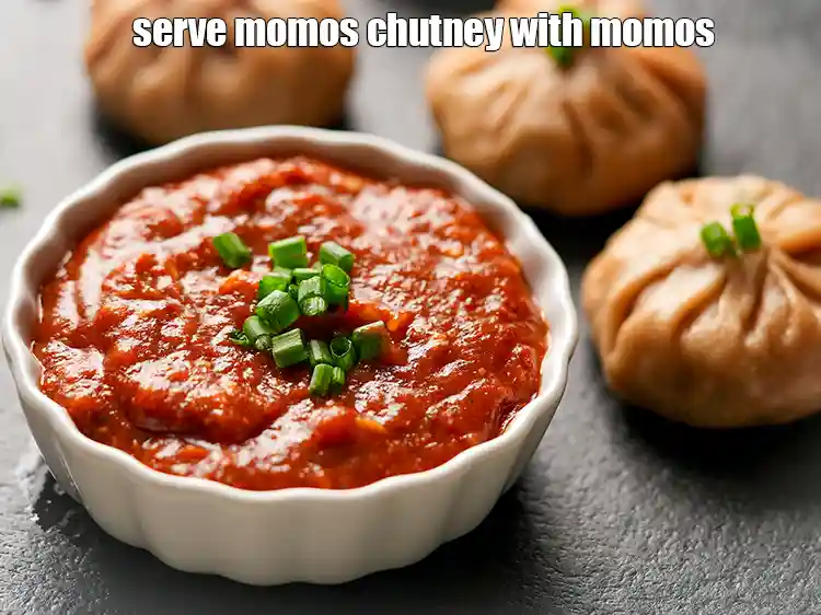 Step 24 – <p>Serve <strong>momos red chutney&nbsp;</strong>with momos.</p>