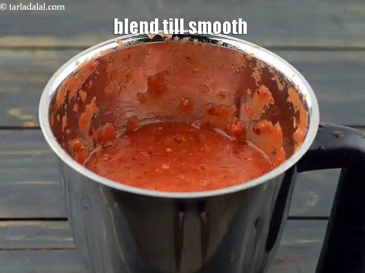 Step 10 – <p>Blend till smooth. No water to be used.&nbsp;</p>