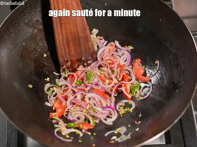 Step 15 – <p>Again sauté for a minute.</p>