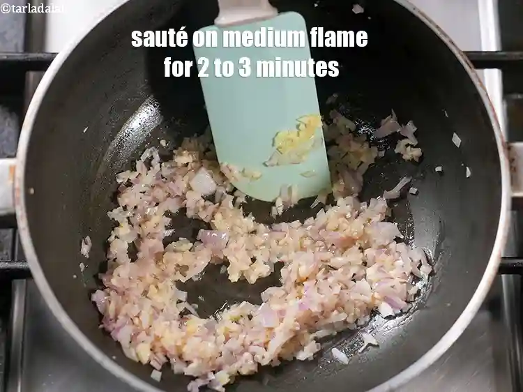 Step 15 – <p>Sauté on medium flame for 2 to 3 minutes, while stirring occasionally.</p>