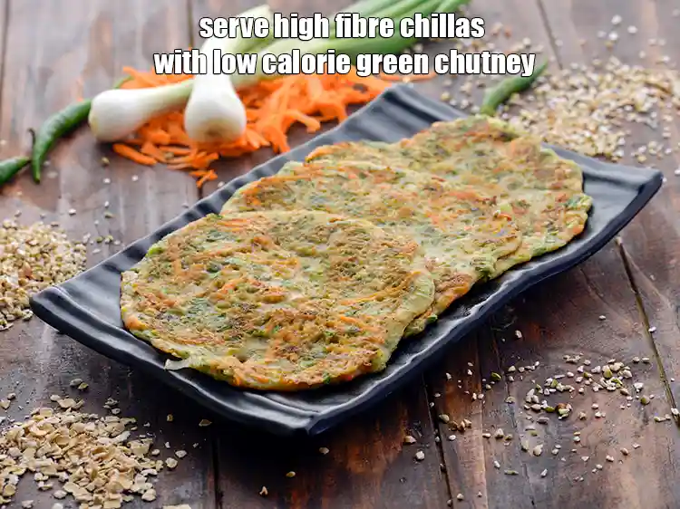 Step 25 – <p>Serve the&nbsp;<strong>high fiber chillas</strong>&nbsp;immediately with <a href="https://www.tarladalal.com/low-calorie-green-chutney-hari-chutney-diabetic-friendly-3537r">low calorie green chutney</a>.</p>