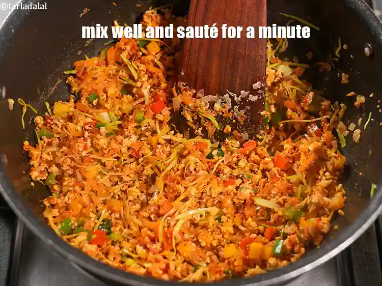 Step 28 – <p>Mix well and sauté for a minute.</p>