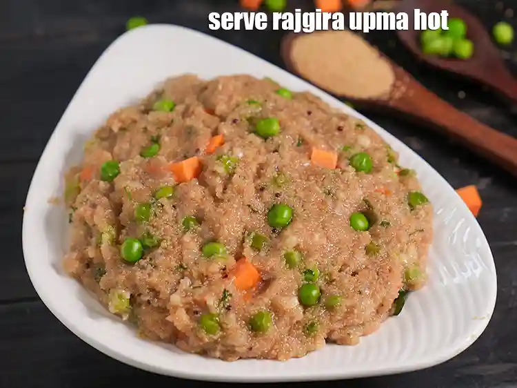 Step 32 – <p>Serve <strong>healthy amaranth upma</strong> hot.</p>