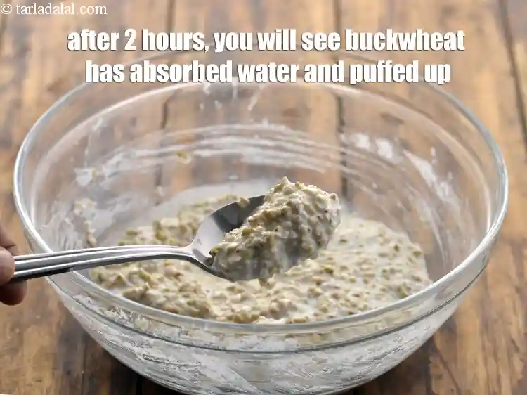 Step 7 – <p>After 2 hours, you will see buckwheat has absorbed water and puffed up.</p>