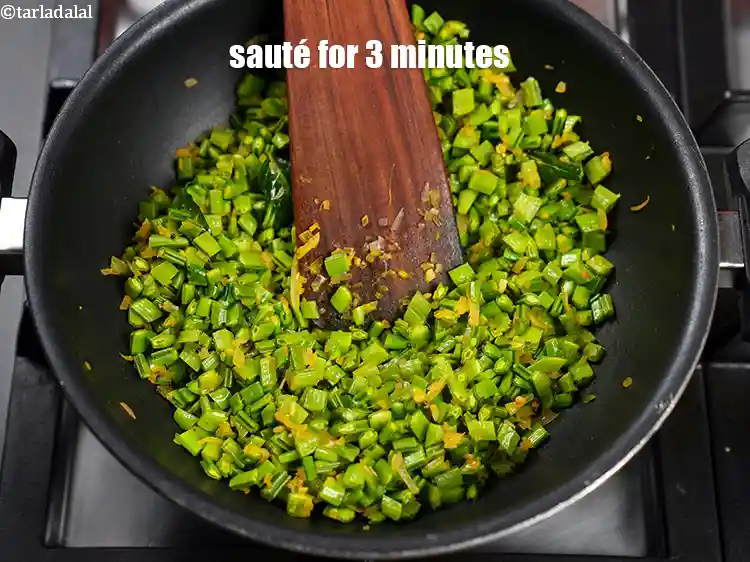 Step 14 – <p>Sauté on medium flame for 3 minutes.</p>