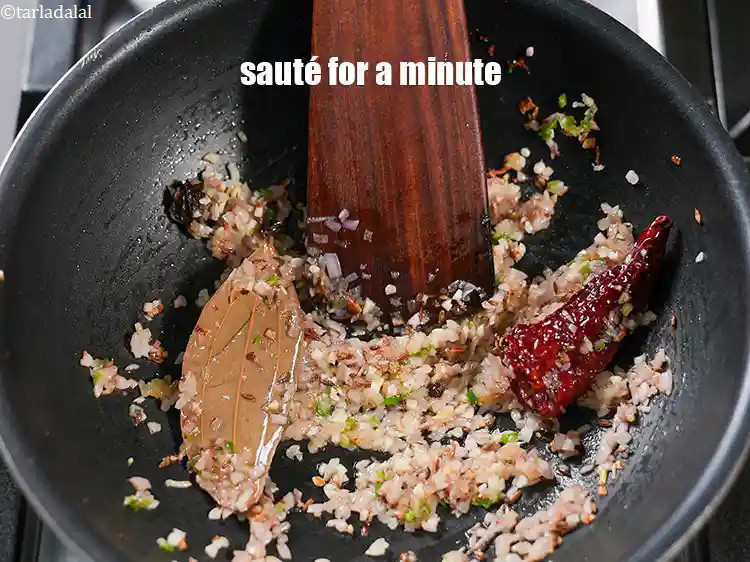 Step 15 – <p>Sauté for a minute.</p>