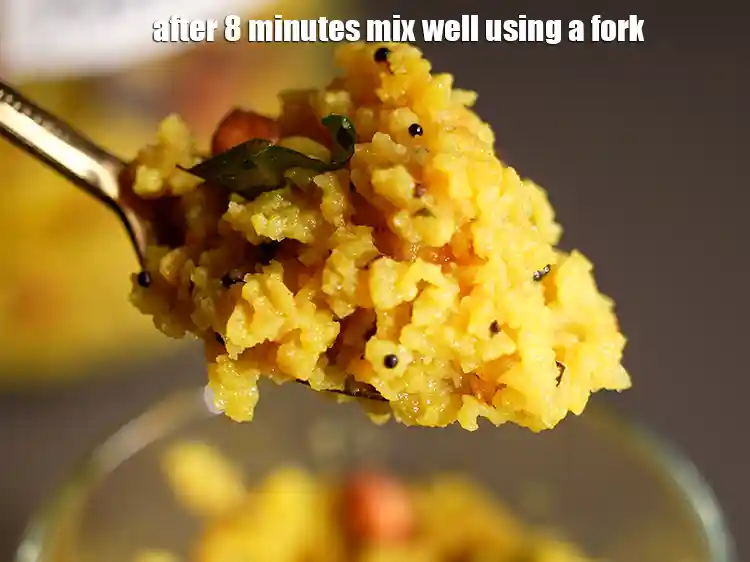 Step 18 – <p>After 8 minutes mix well using a fork.</p>