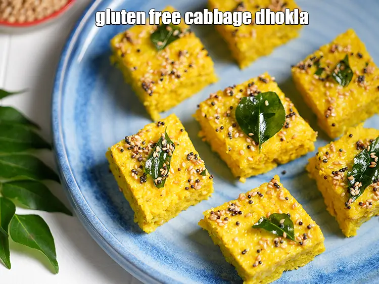Step 32 – <p>Serve <strong>cabbage dhokla</strong> hot garnished with coriander.</p>