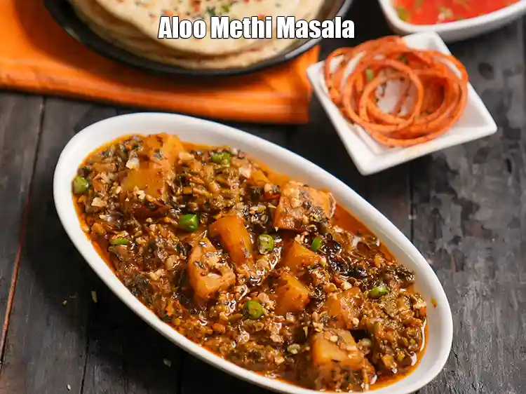 Step 33 – <p>Serve <strong>lehsuni aloo methi</strong> with roti or rice of your choice.</p>