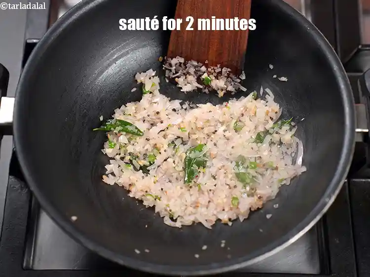 Step 11 – <p>Sauté on medium flame for 2 minutes.</p>