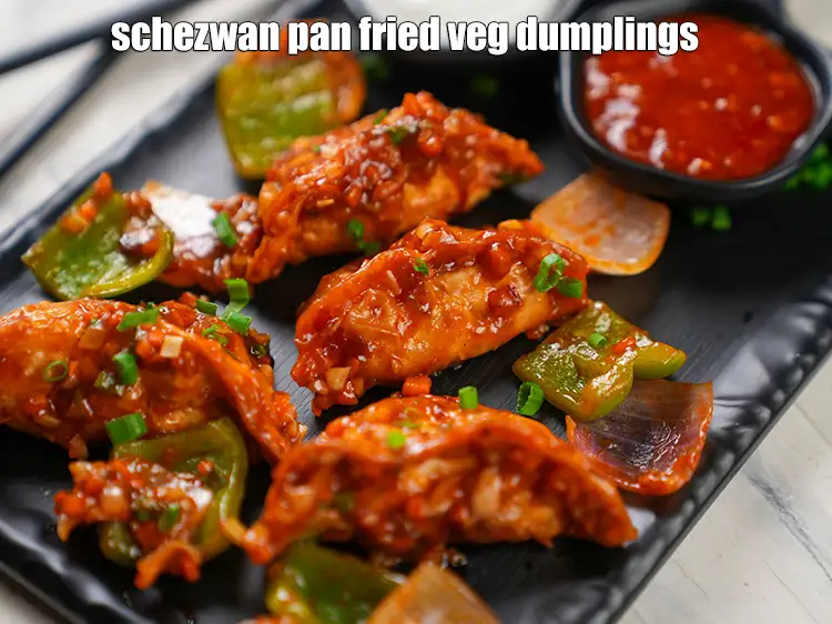 Step 30 – <p>Serve the <strong>pan fried momos </strong>hot.</p>