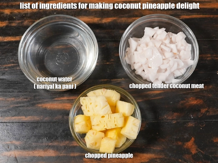 what is coconut pineapple drink made of?