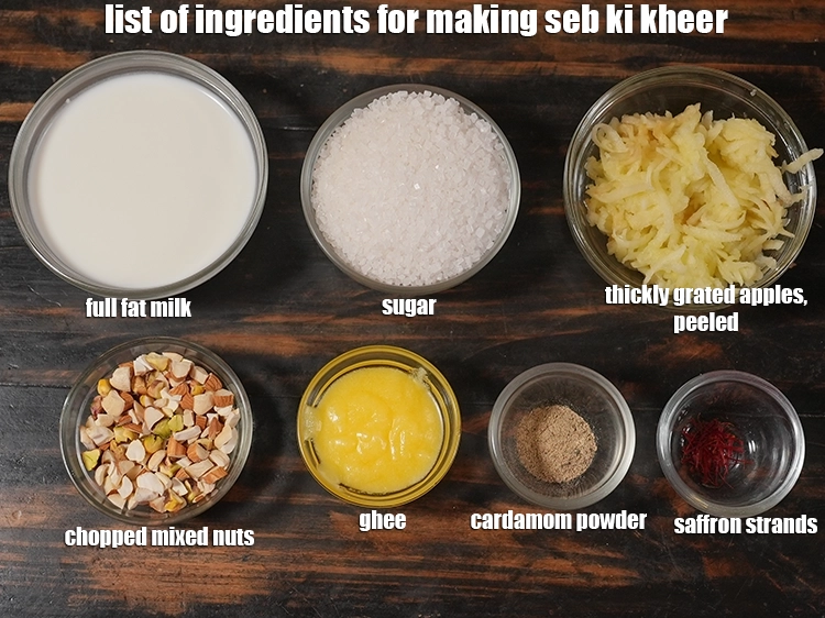 what is seb ki kheer made of?