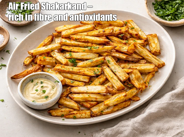 health benefits of air fried shakarkand