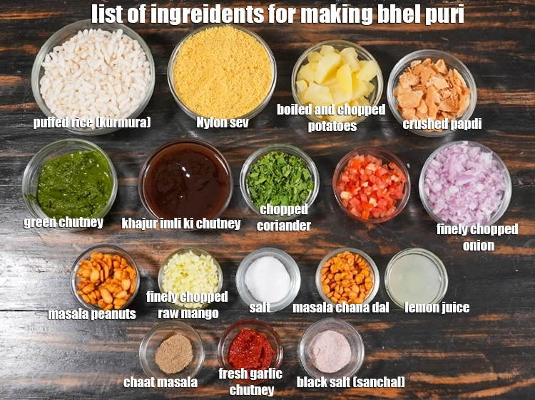 what is bhel puri recipe made of?