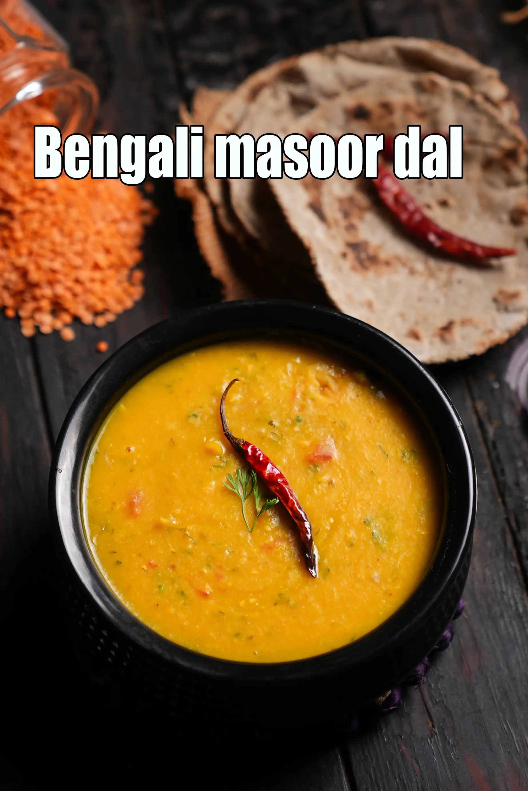 Bengali masoor dal recipe | mushurir dal | peyaj diye masoor dal |
