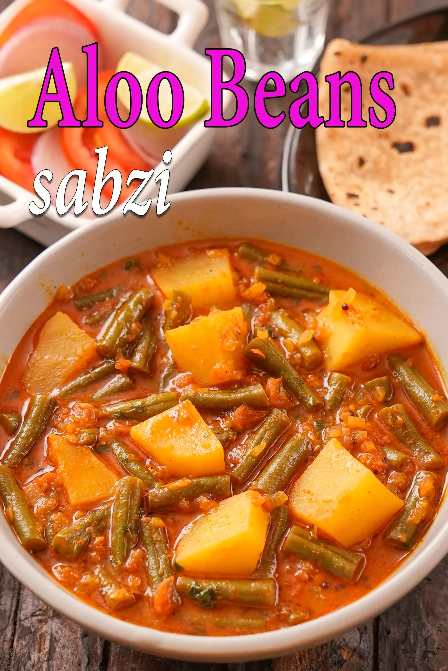aloo beans sabzi recipe |  green beans and potatoes | potato and French beans curry | French beans aloo sabzi |