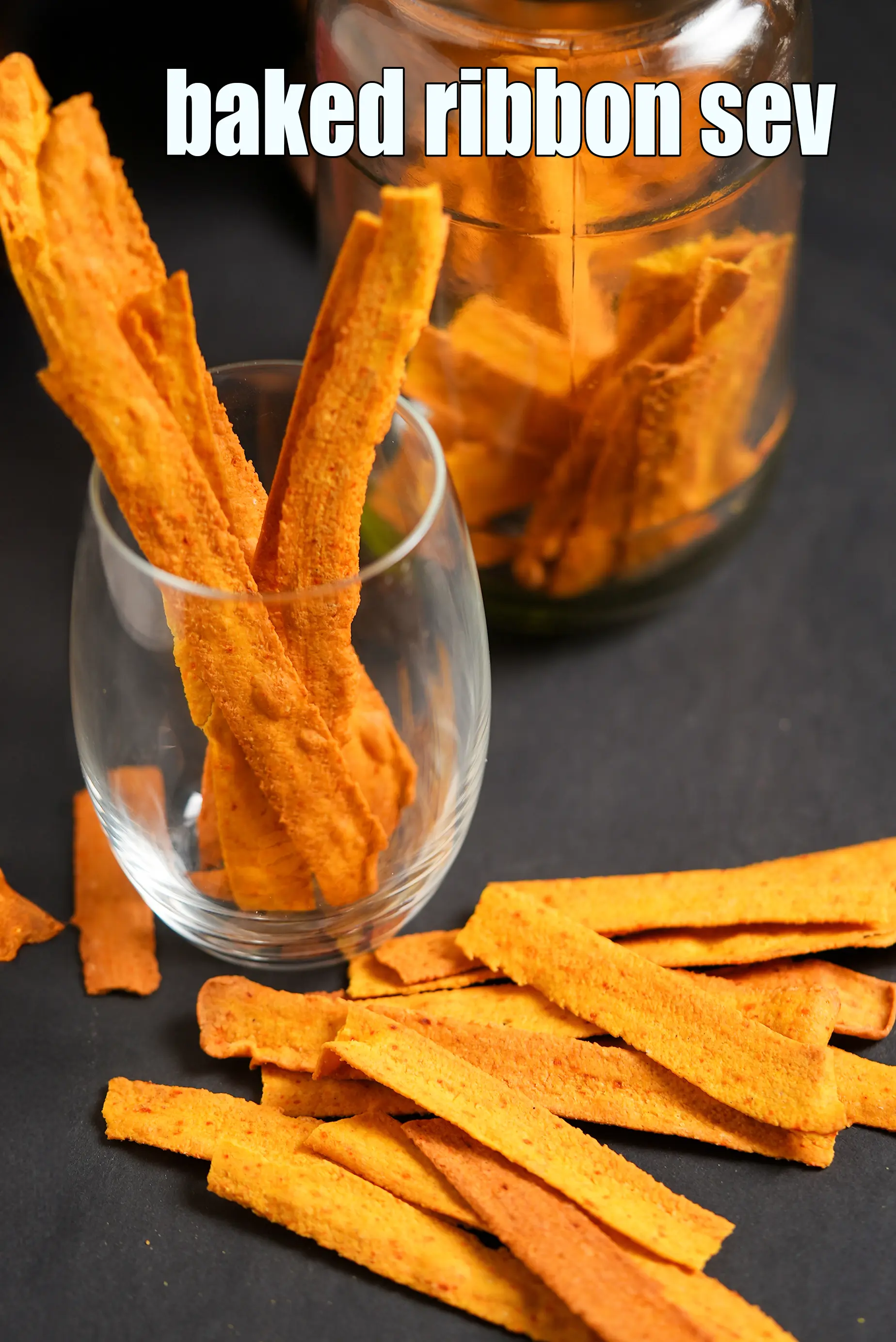 baked ribbon sev recipe | healthy gram flour sticks |Â bakedÂ ribbon murukku | South Indian Jar Snack |Â