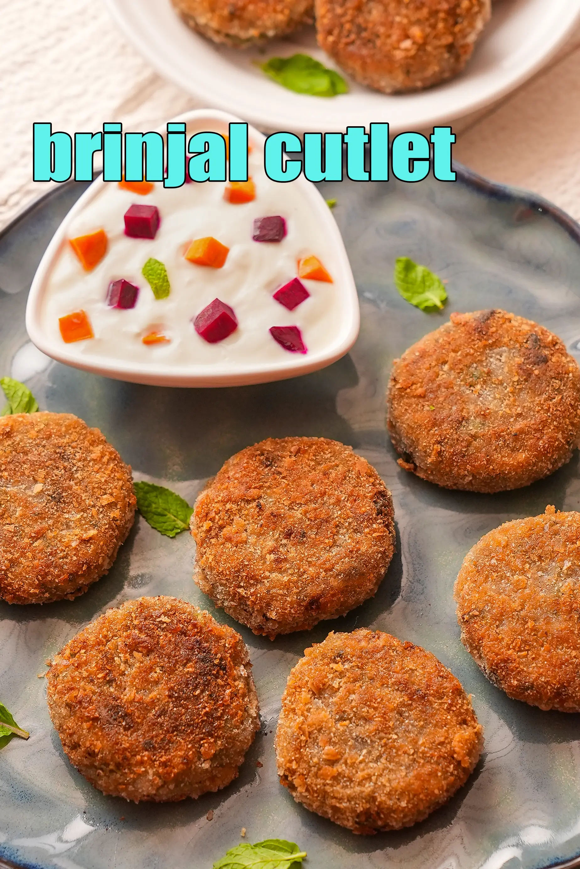 brinjal cutlet recipe | vegetarian eggplant tikki | aubergine Indian vegetable cutlet |