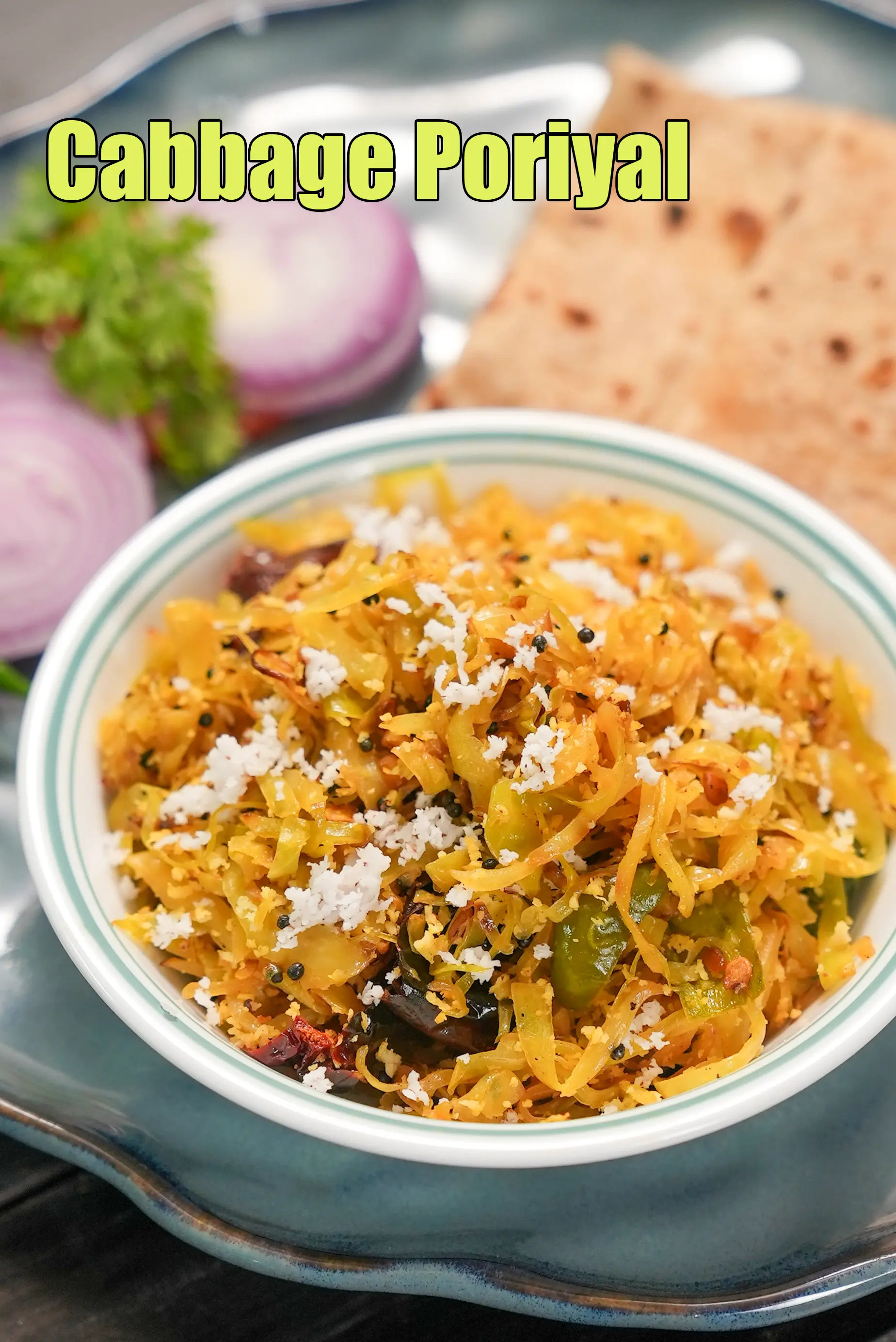 cabbage poriyal recipe | South Indian style patta gobi poriyal | cabbage thoran |