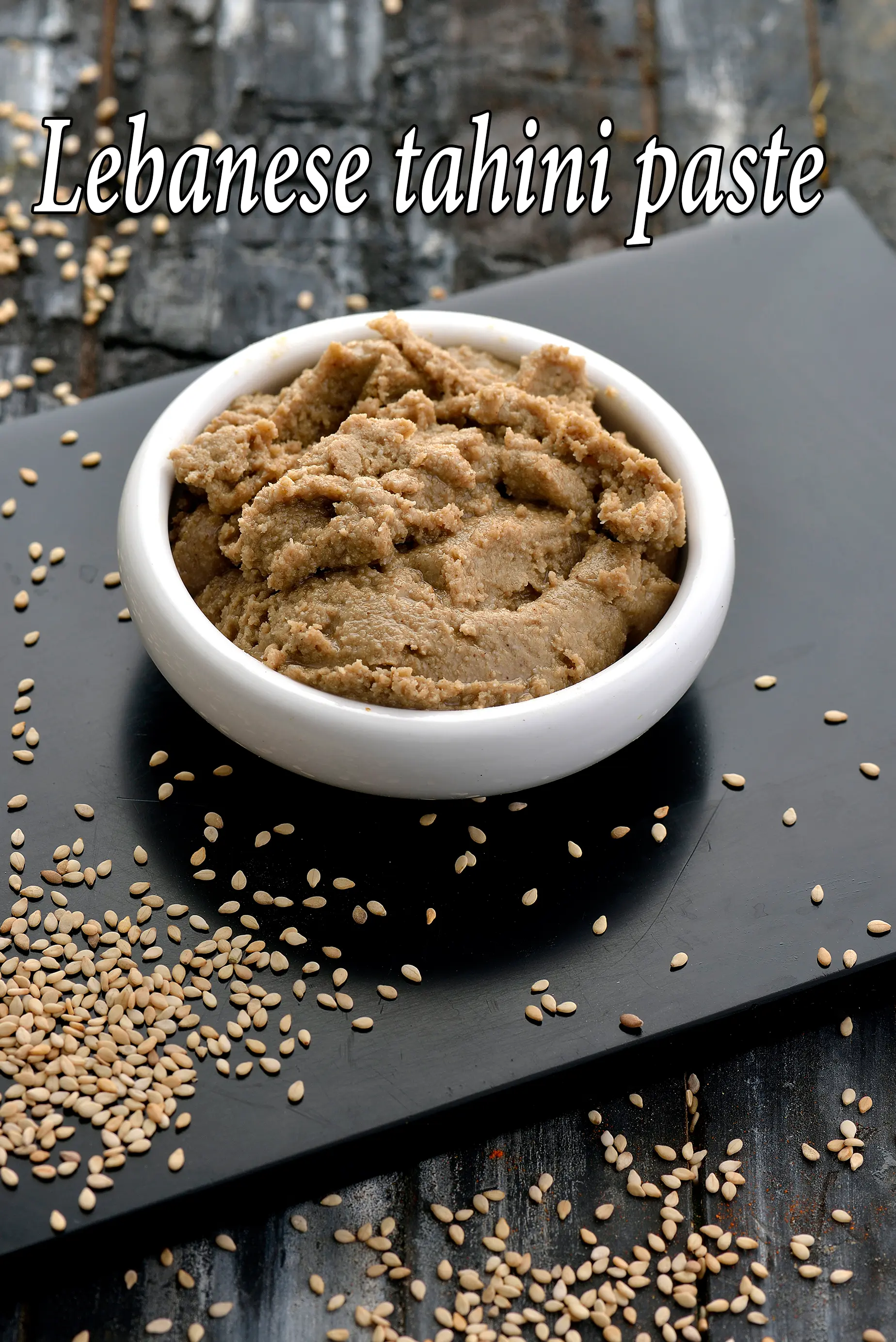 tahini paste recipe | Lebanese tahini paste | Indian style tahini paste |