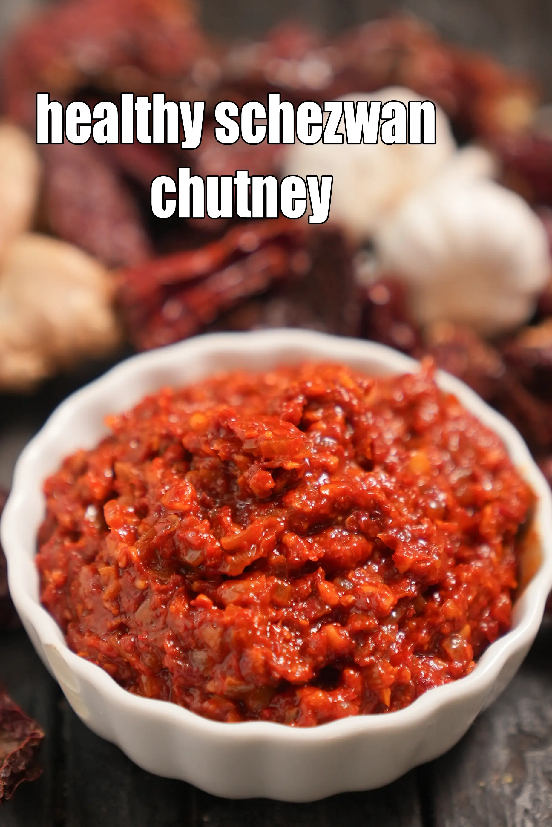 healthy schezwan chutney recipe | Indian style schezuan sauce | homemade schezwan chutney |