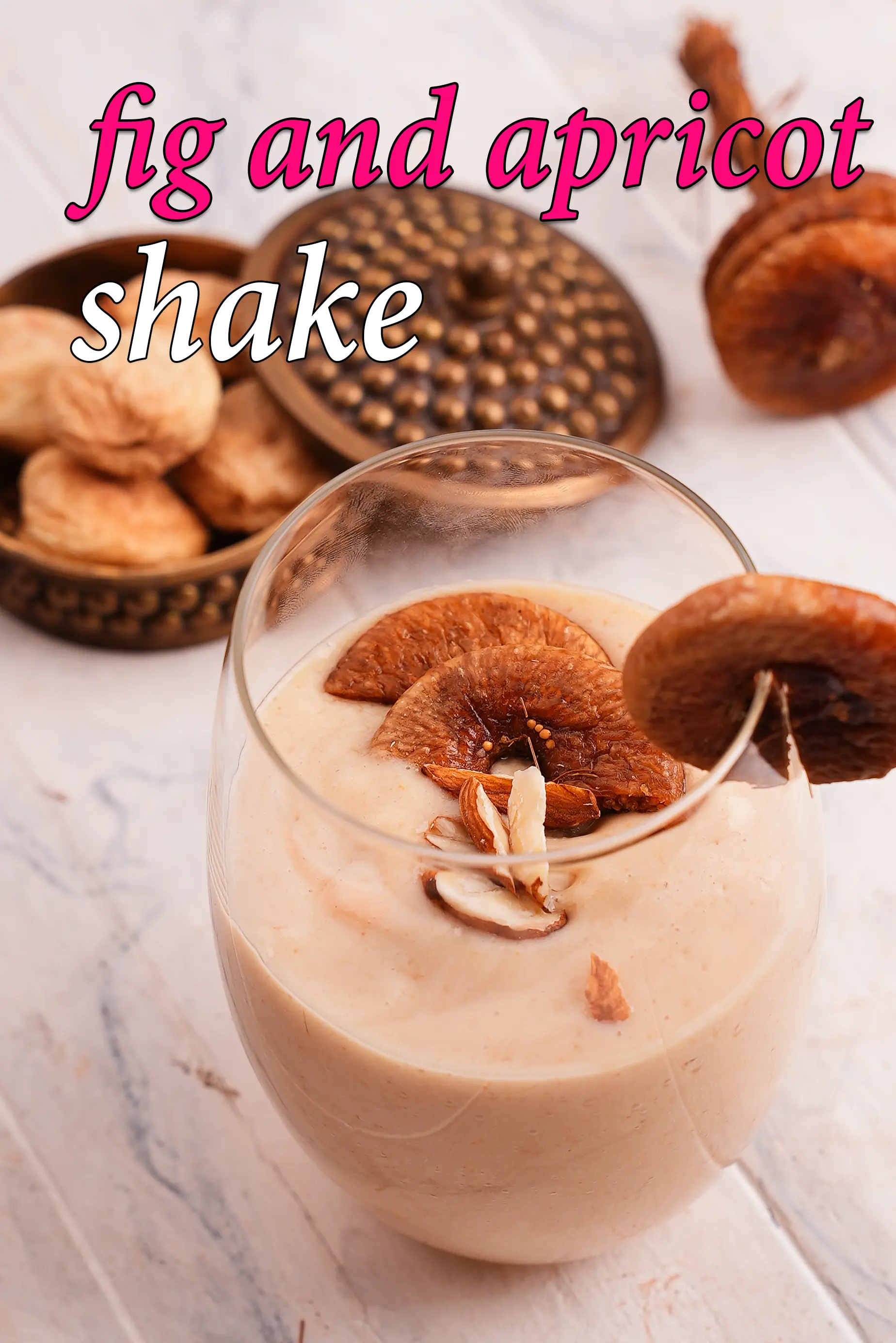 fig and apricot shake recipe | fig and apricot protein shake |