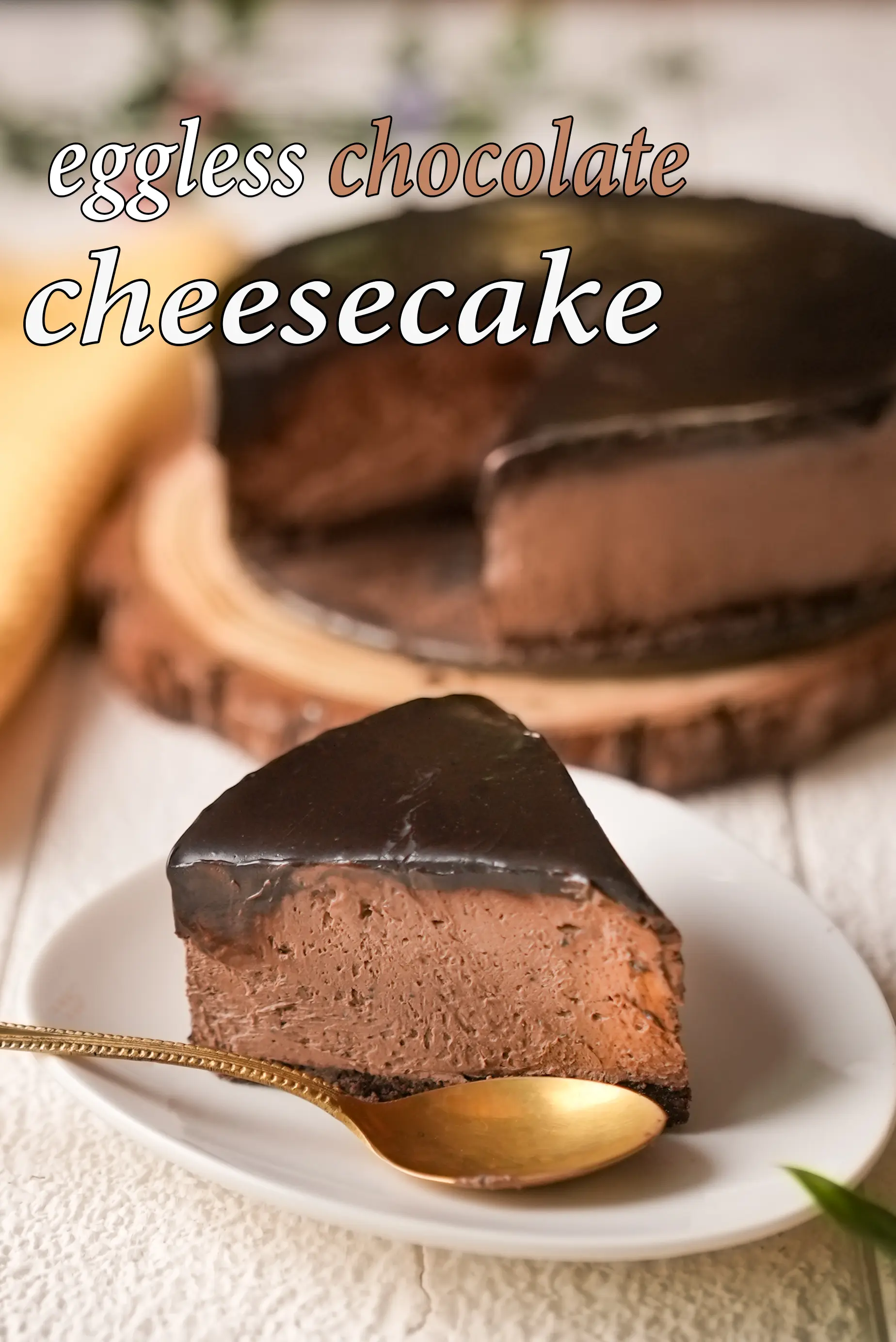 eggless chocolate cheesecake recipe | Indian style chocolate cheesecake | no bake chocolate cheesecake |