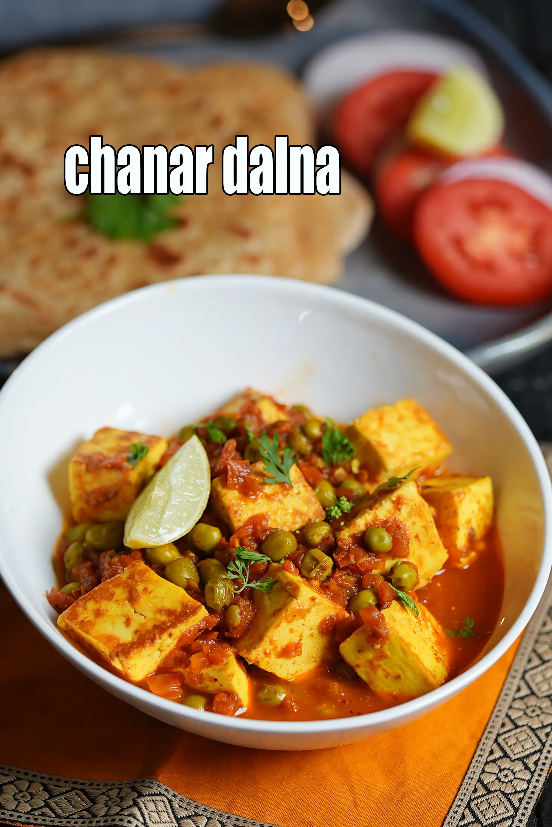 chanar dalna recipe | Bengali style chinar dalna | chana paneer sabzi |