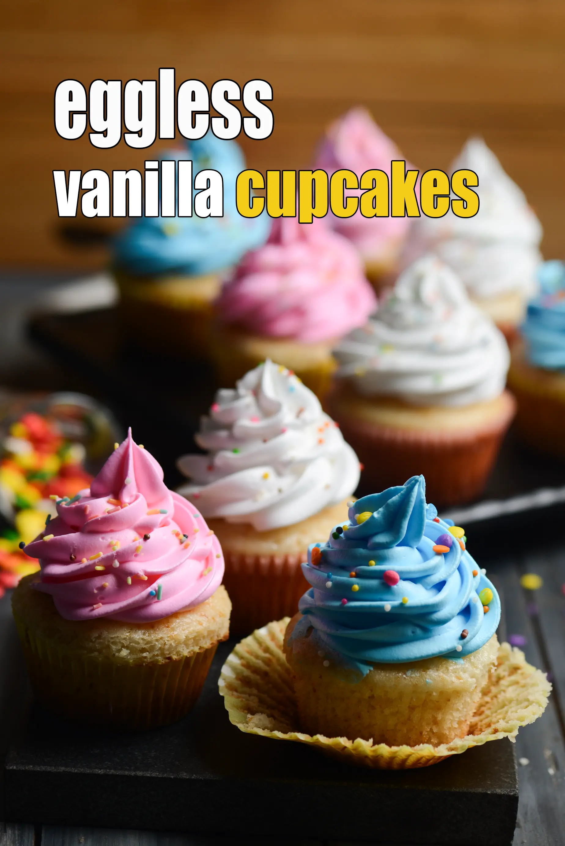 eggless vanilla cupcakes recipe | Indian vanilla cupcake |  no condensed milk |
