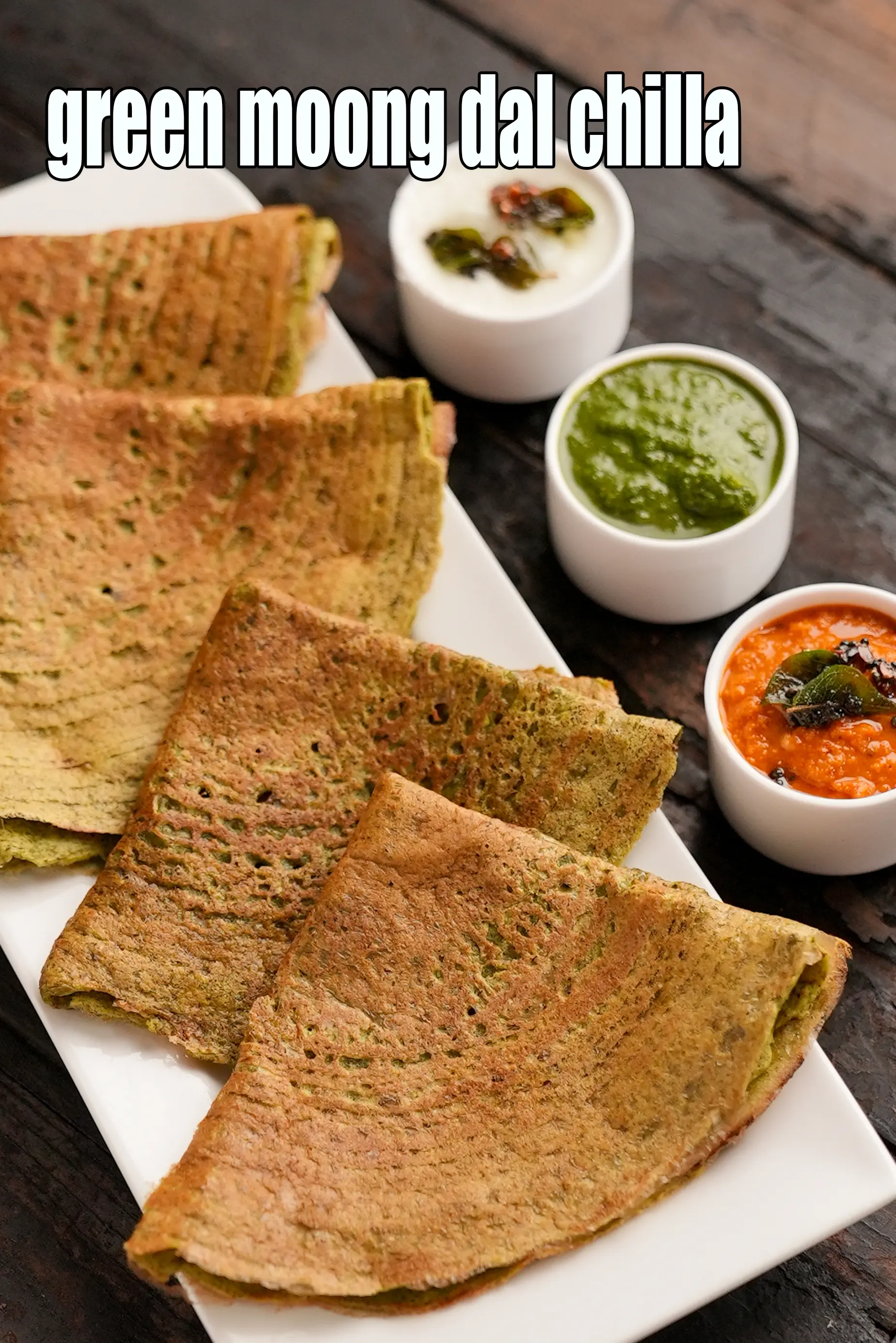 green moong dal chilla recipe | protein rich cheela |
