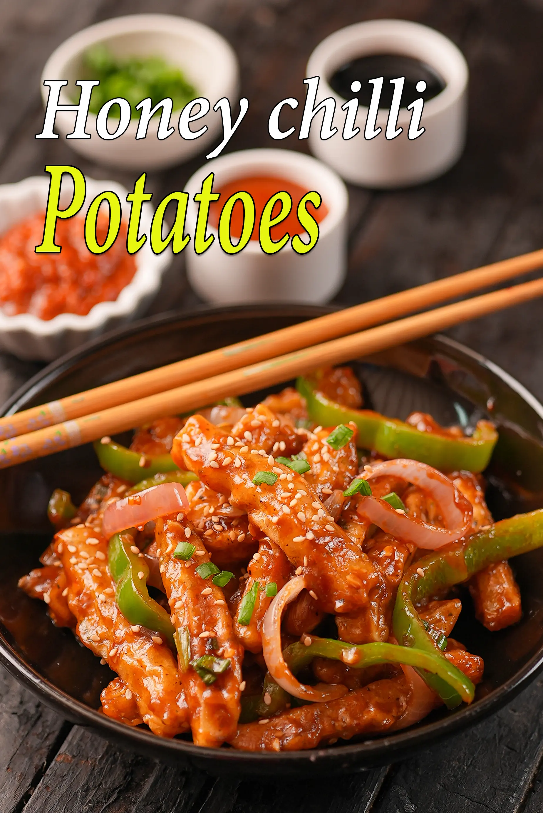 honey chilli potatoes recipe | Chinese honey chilli potato | crispy honey chilli potato |