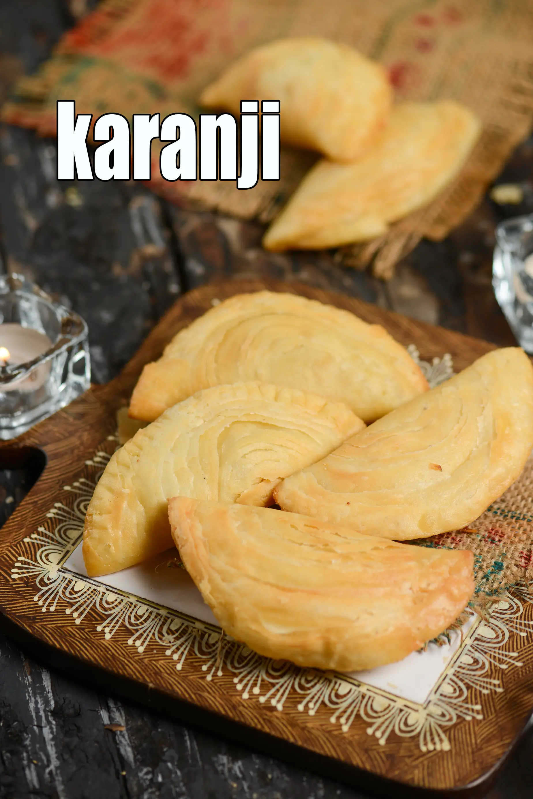 karanji recipe | Maharashtrian karanji | crispy rava karanji | Indian style coconut karanji |