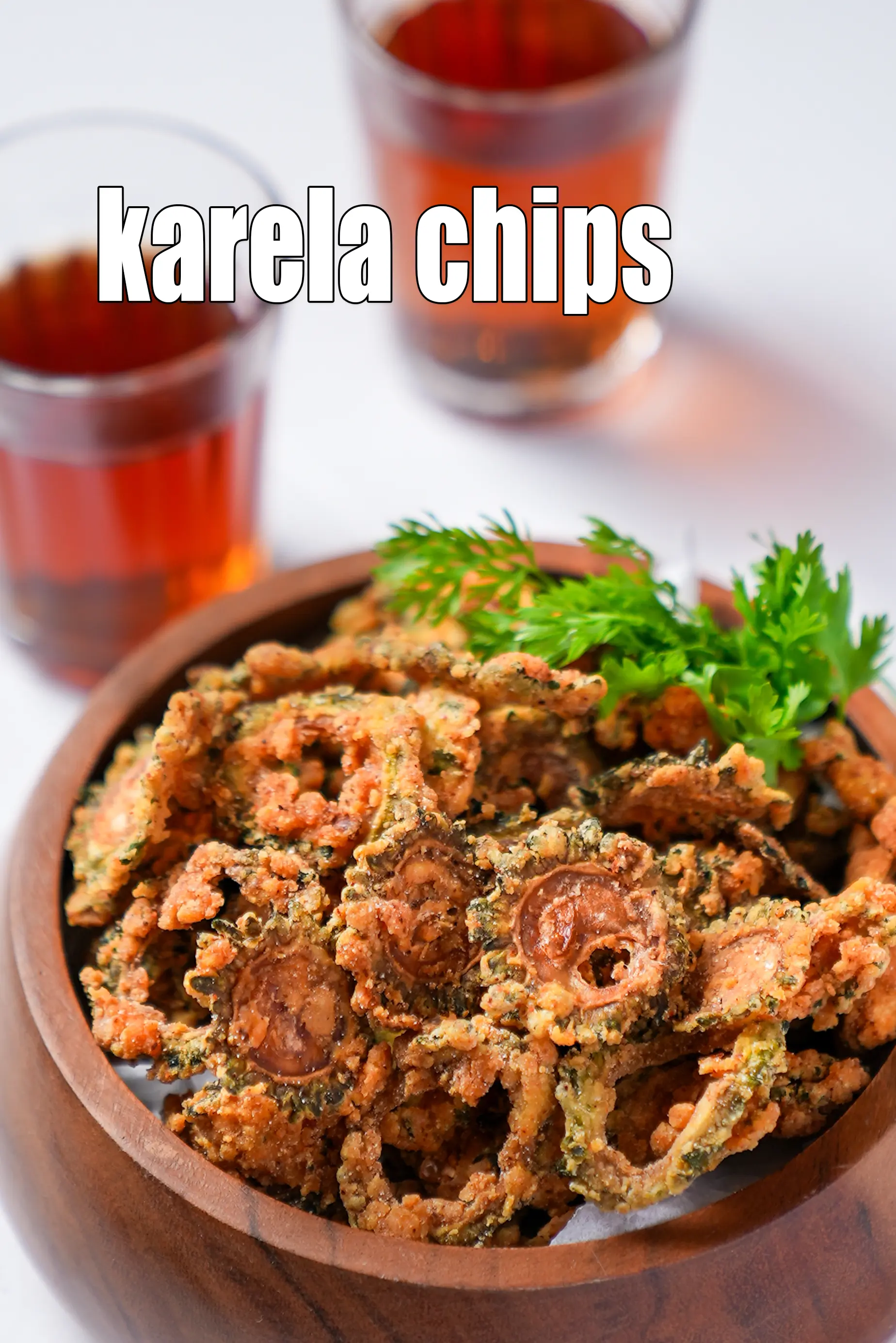 karela chips recipe | bitter gourd chips | how to make crispy karela