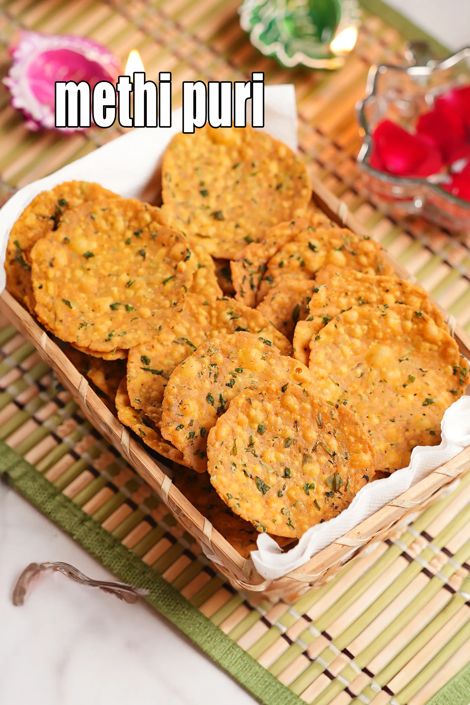 methi Puri Recipe | kadak puri | methi poori | crispy Indian Jar Snack |