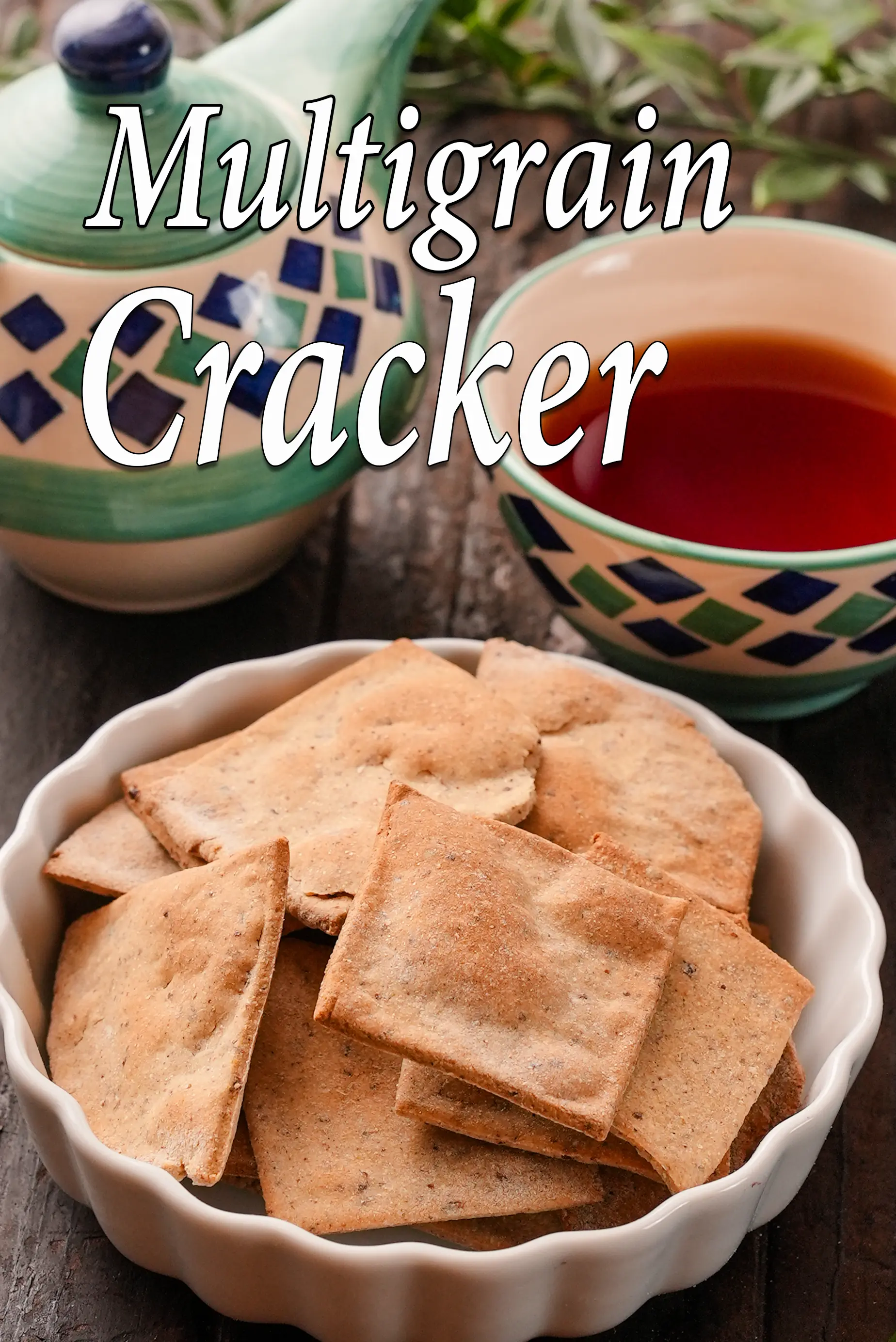 multigrain cracker recipe | Â bajra, jowar and whole wheat flour crackers | healthy Indian whole grain crackers | Â 