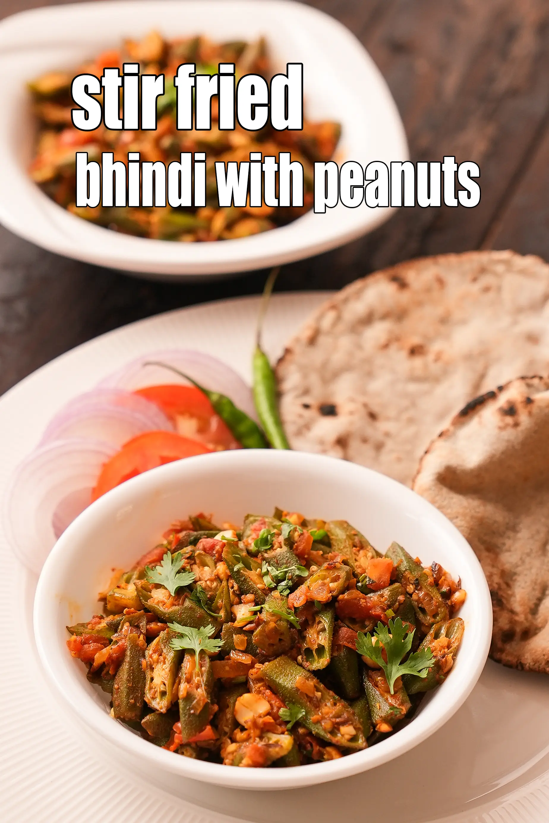 stir fried bhindi with peanuts recipe | Moongphali Bhindi | healthy Peanut Okra Stir fry recipe |