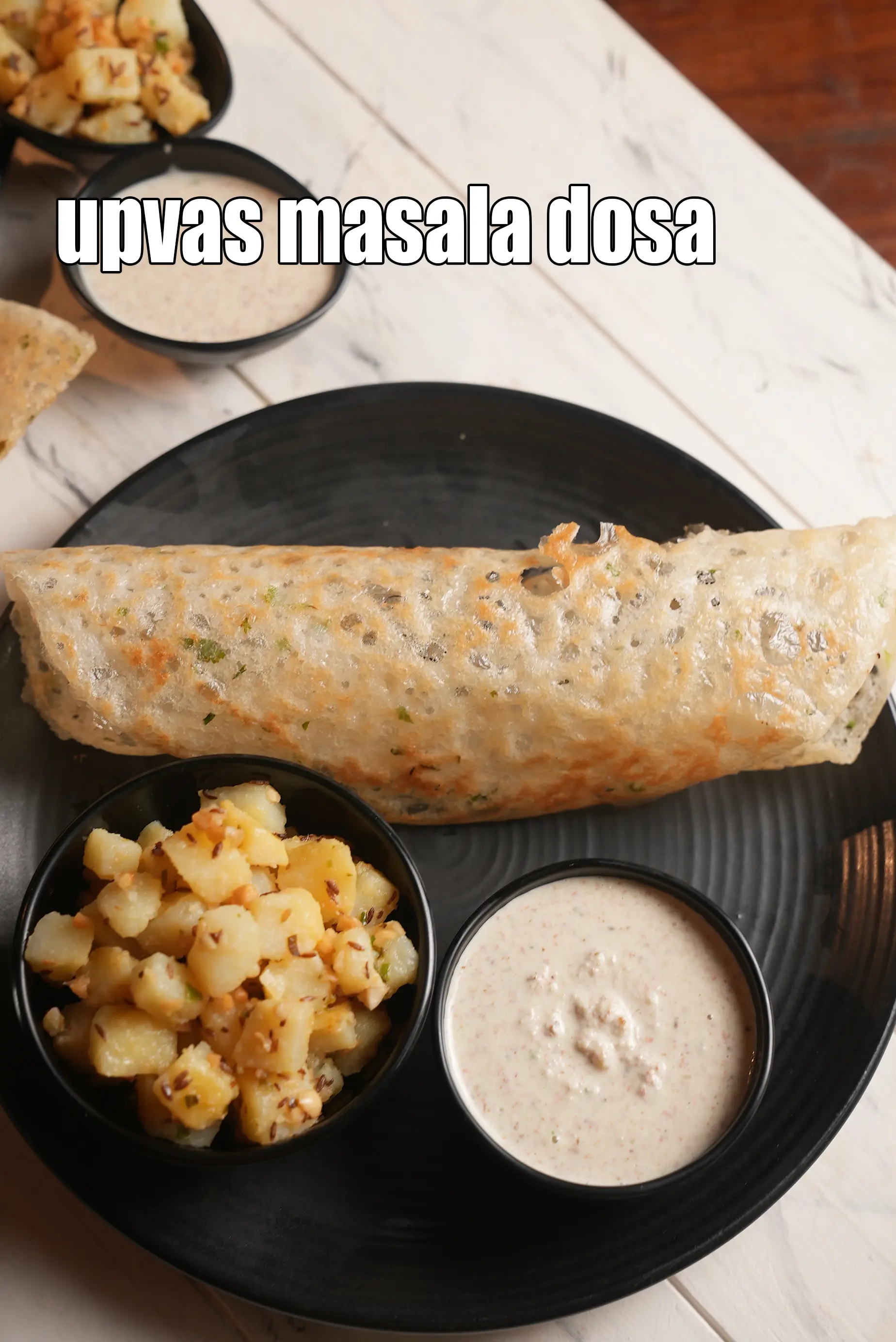 upvas masala dosa recipe | instant farali dosa | vrat ka sama dosa |